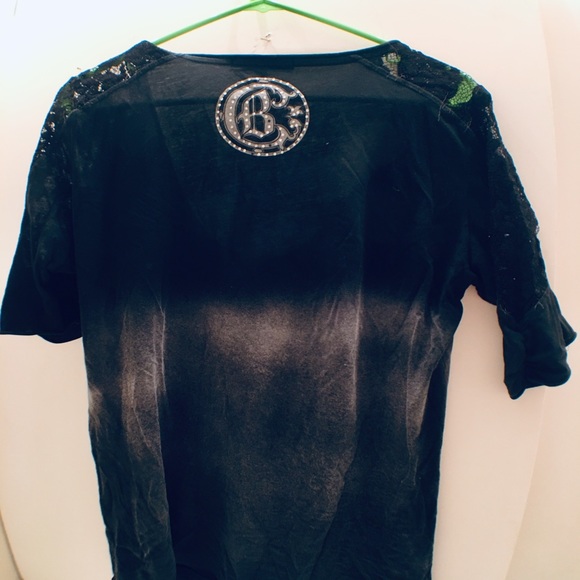 Crash and Burn sequin 3/4 sleeve t-shirt - Picture 2 of 7